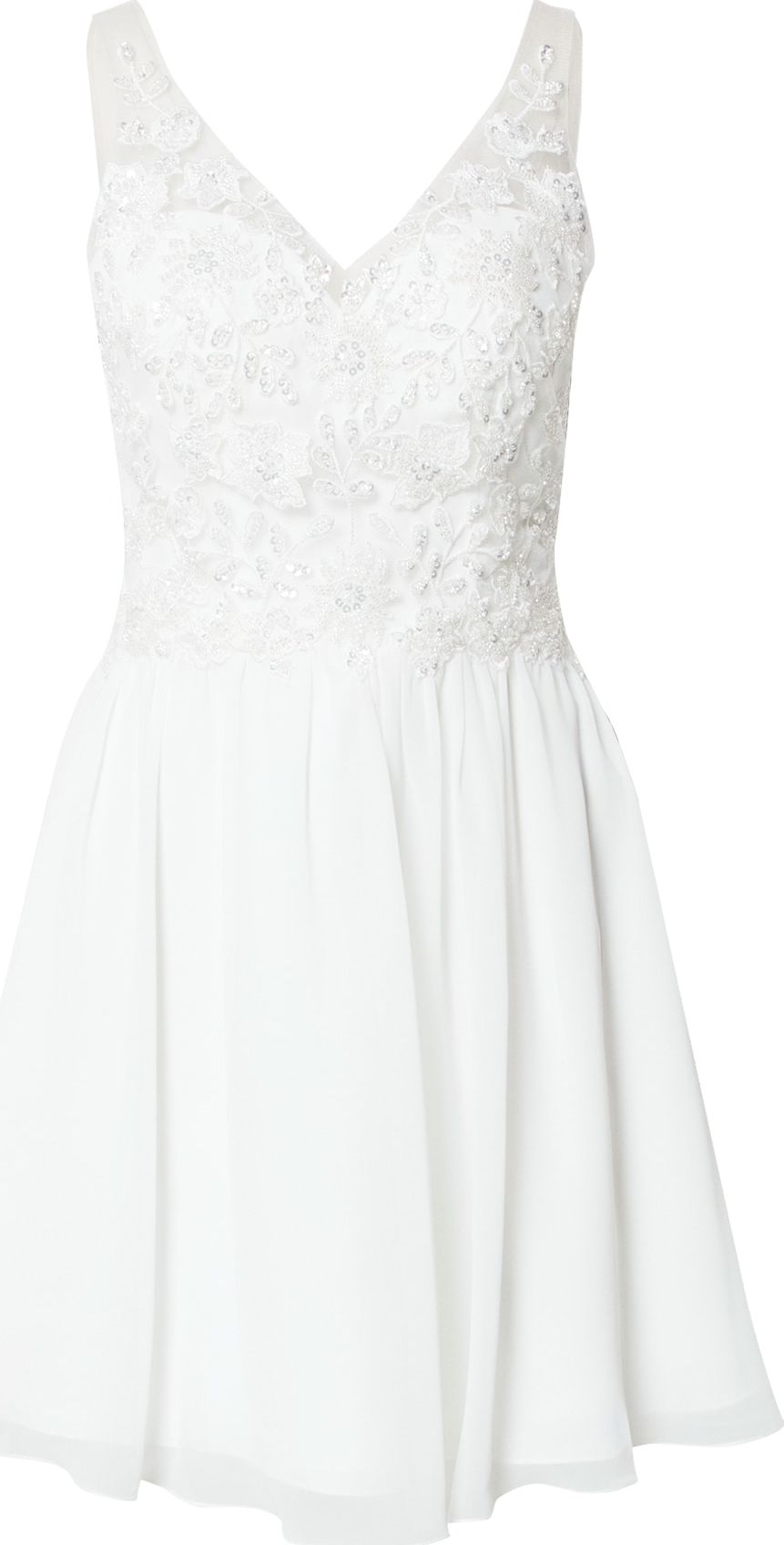 Koktejlové šaty Laona bílá