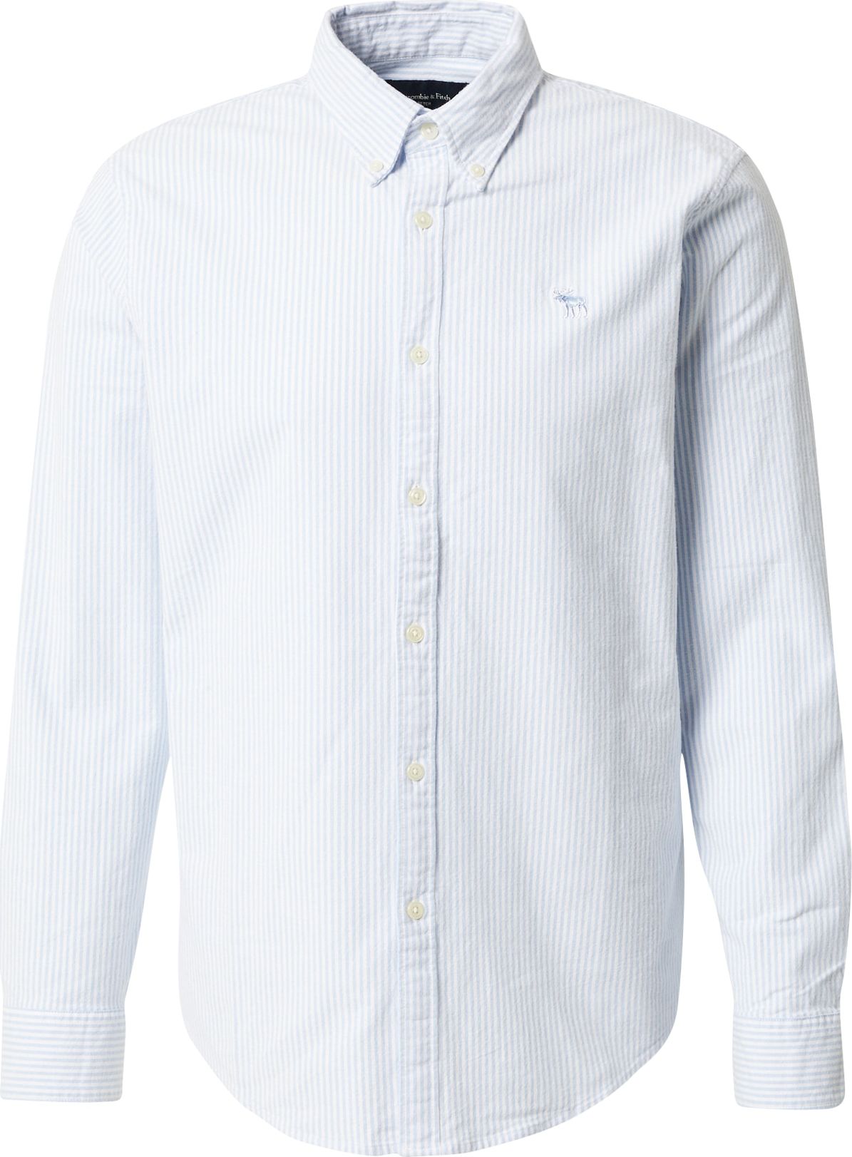 Košile Abercrombie & Fitch světlemodrá / bílá