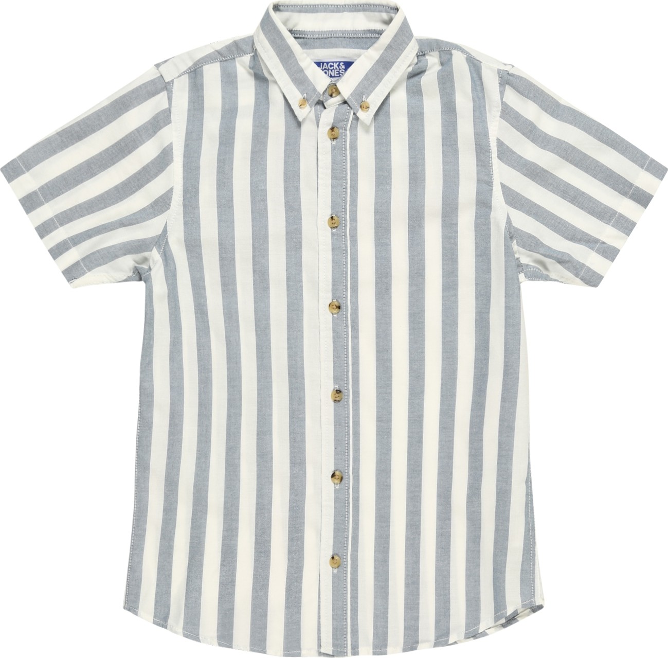 Košile 'FRED' Jack & Jones Junior krémová / kouřově modrá