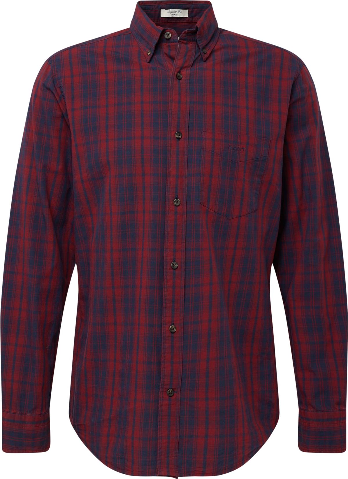 Košile Gant námořnická modř / rubínově červená