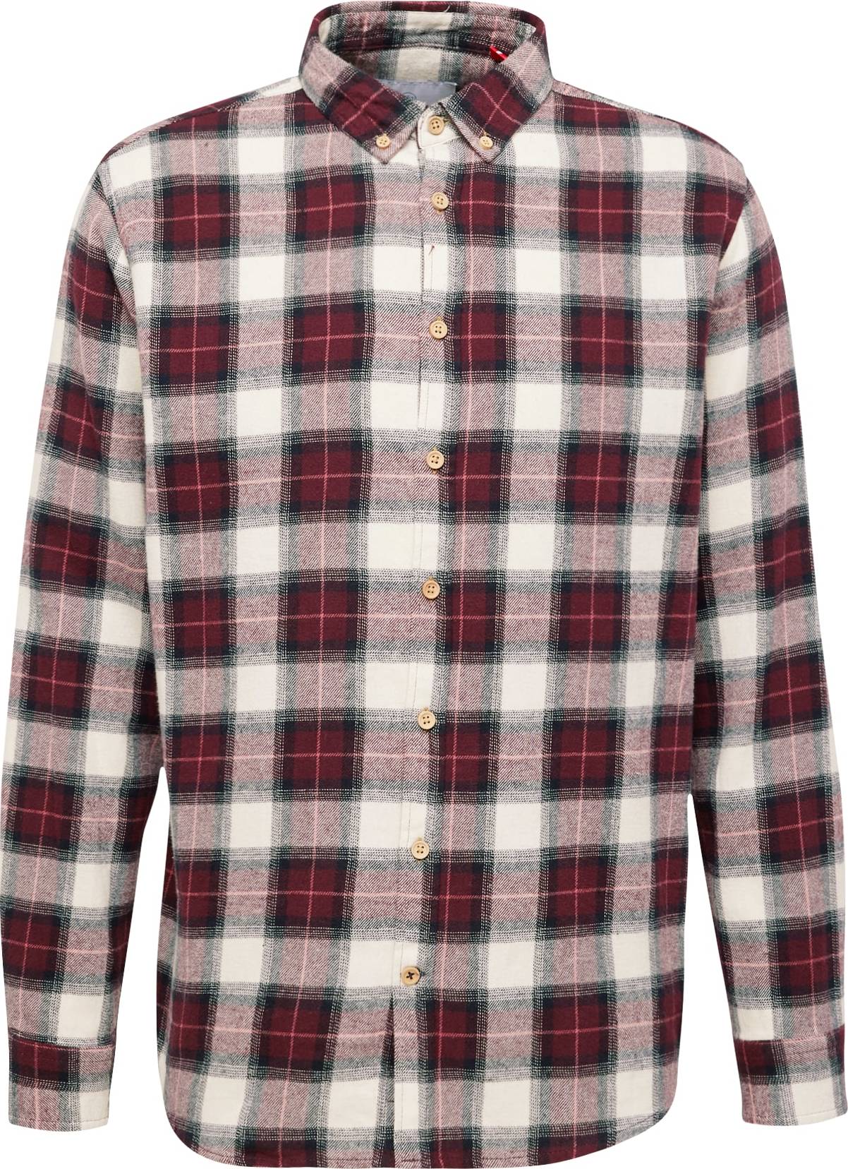 Košile 'Johan' Kronstadt bordó / černá / bílá