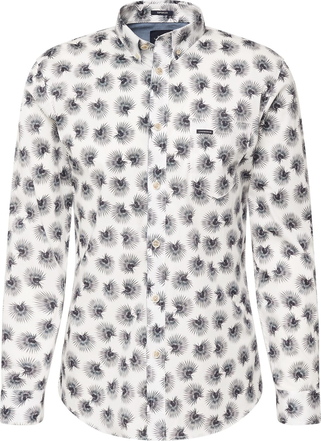 Košile lindbergh marine modrá / offwhite