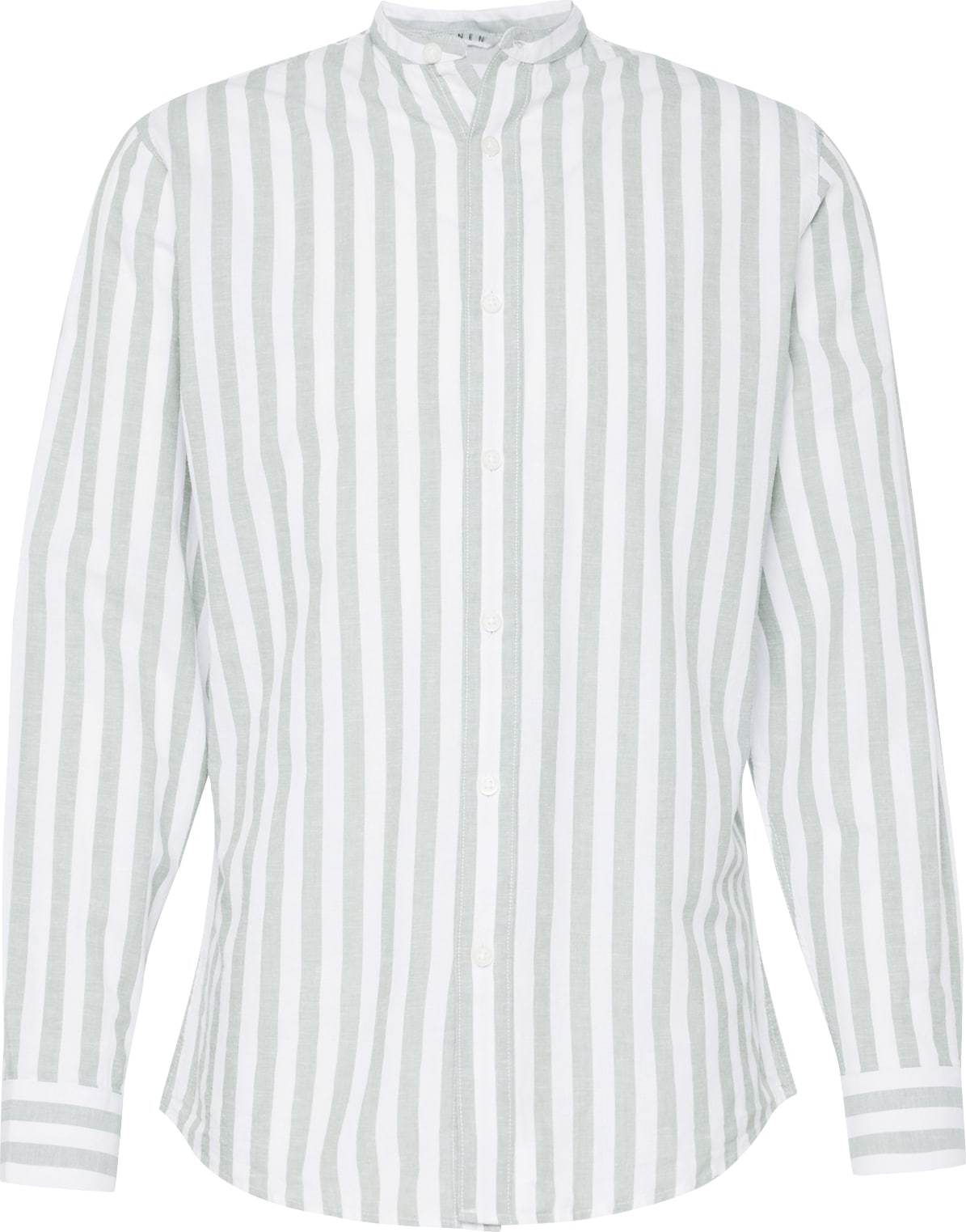 Košile Selected Homme pastelově zelená / offwhite