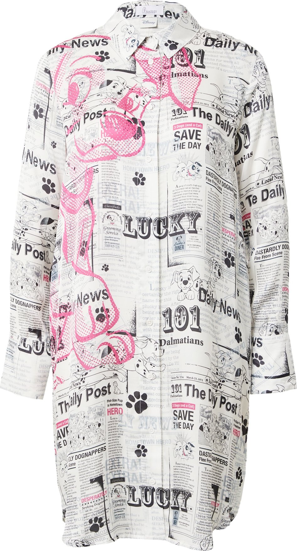 Košilové šaty Princess GOES HOLLYWOOD světle růžová / černá / bílá