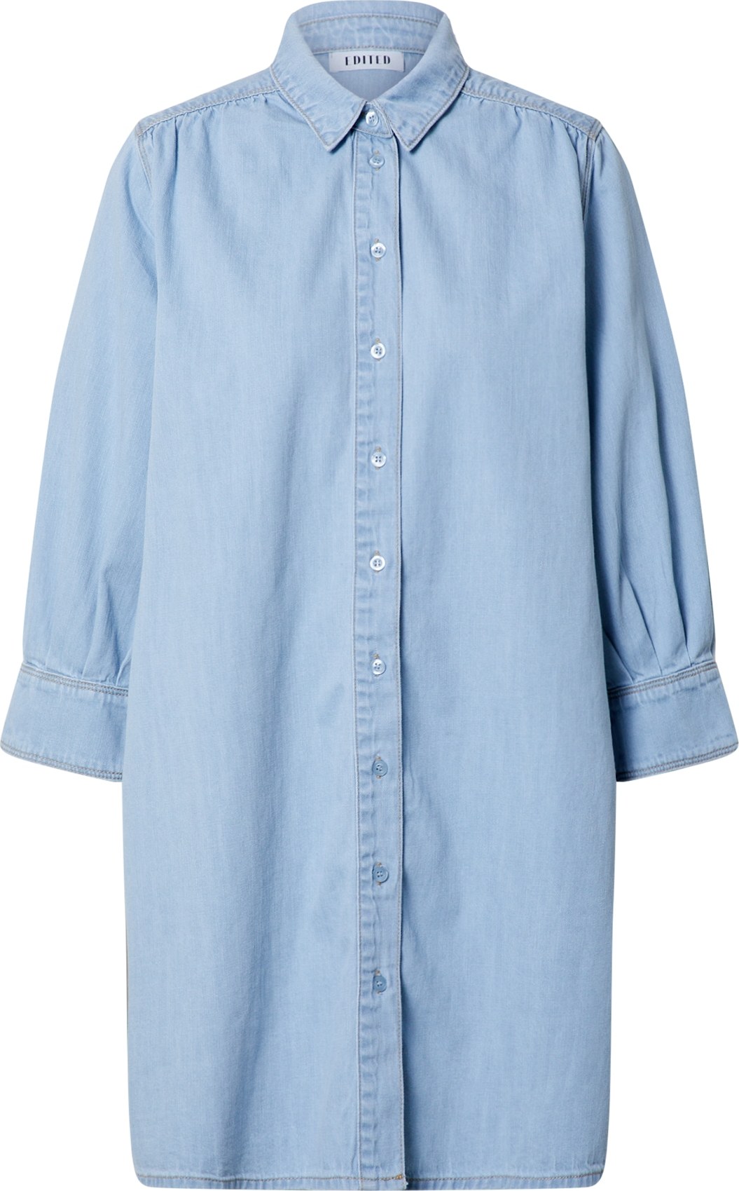 Košilové šaty 'Siena' EDITED modrá džínovina