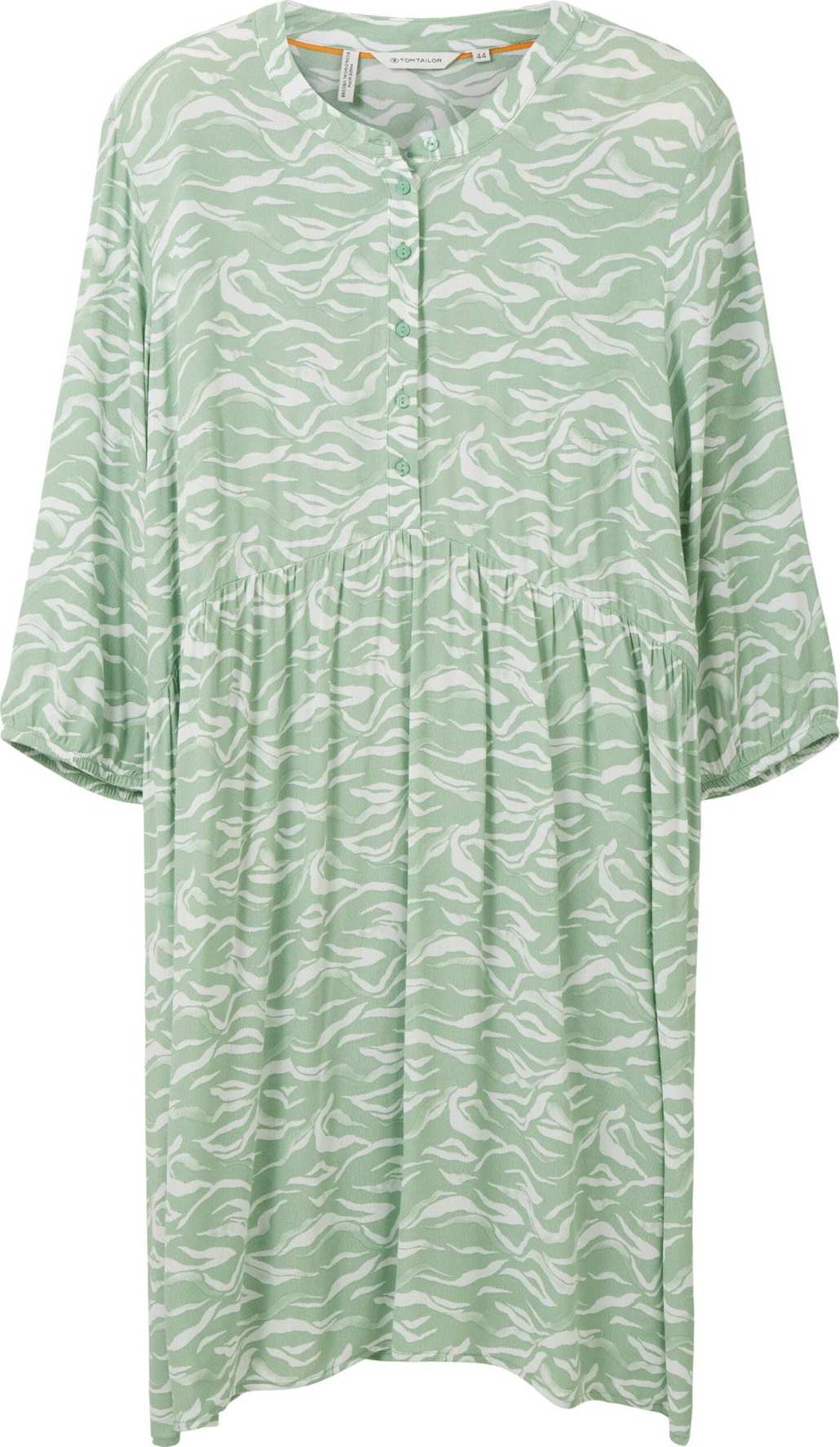 Košilové šaty Tom Tailor Women + světle zelená / bílá