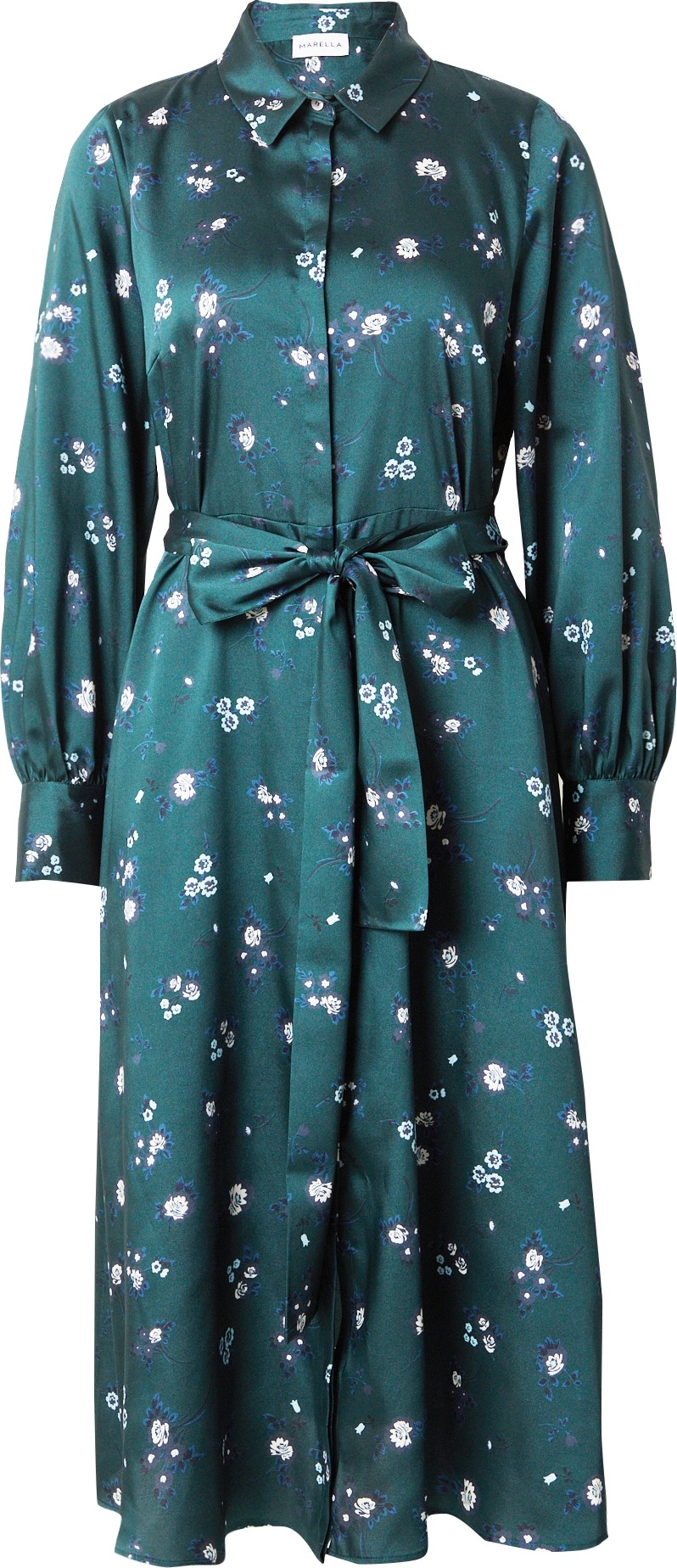 Košilové šaty 'TRITONE' Marella námořnická modř / smaragdová / offwhite