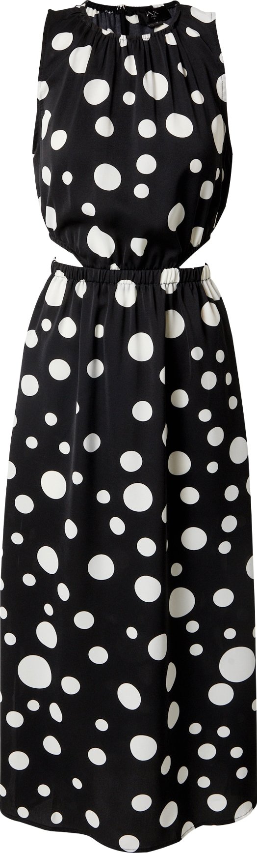 Letní šaty AX Paris černá / bílá