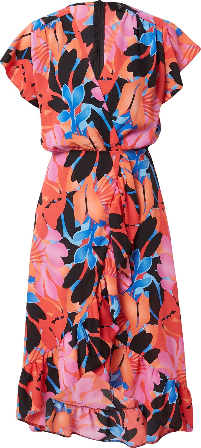 Letní šaty AX Paris světlemodrá / oranžová / pink / černá