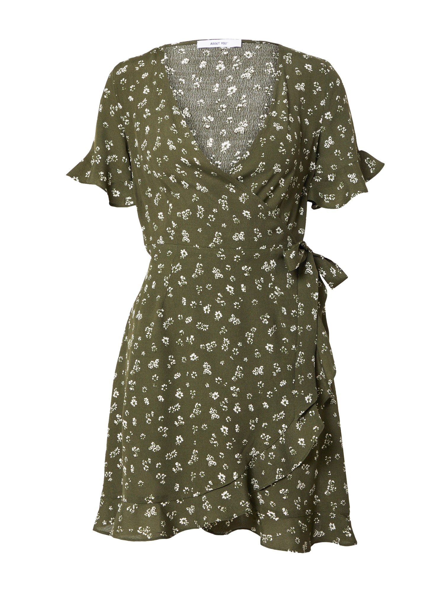 Letní šaty 'Jasmina' ABOUT YOU khaki / bílá