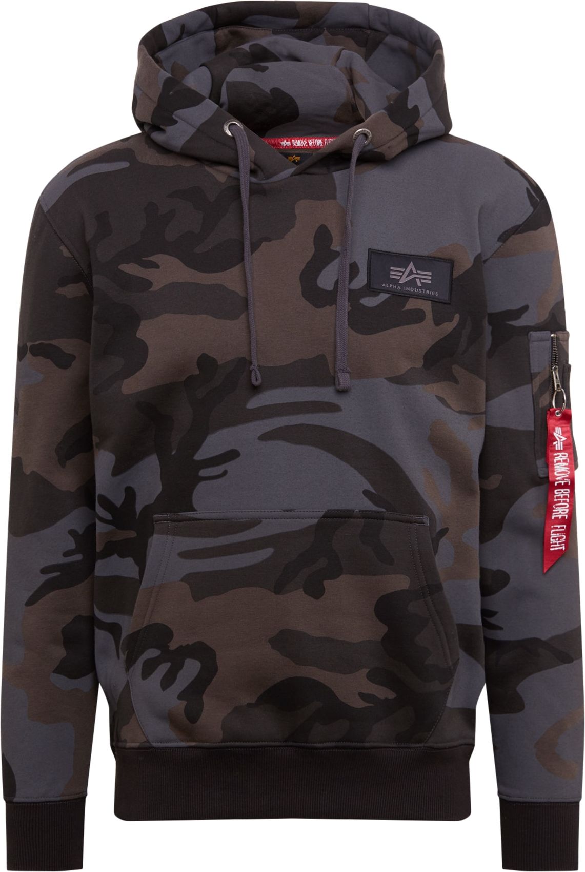 Svetr alpha industries chladná modrá / hnědá / antracitová / bílá