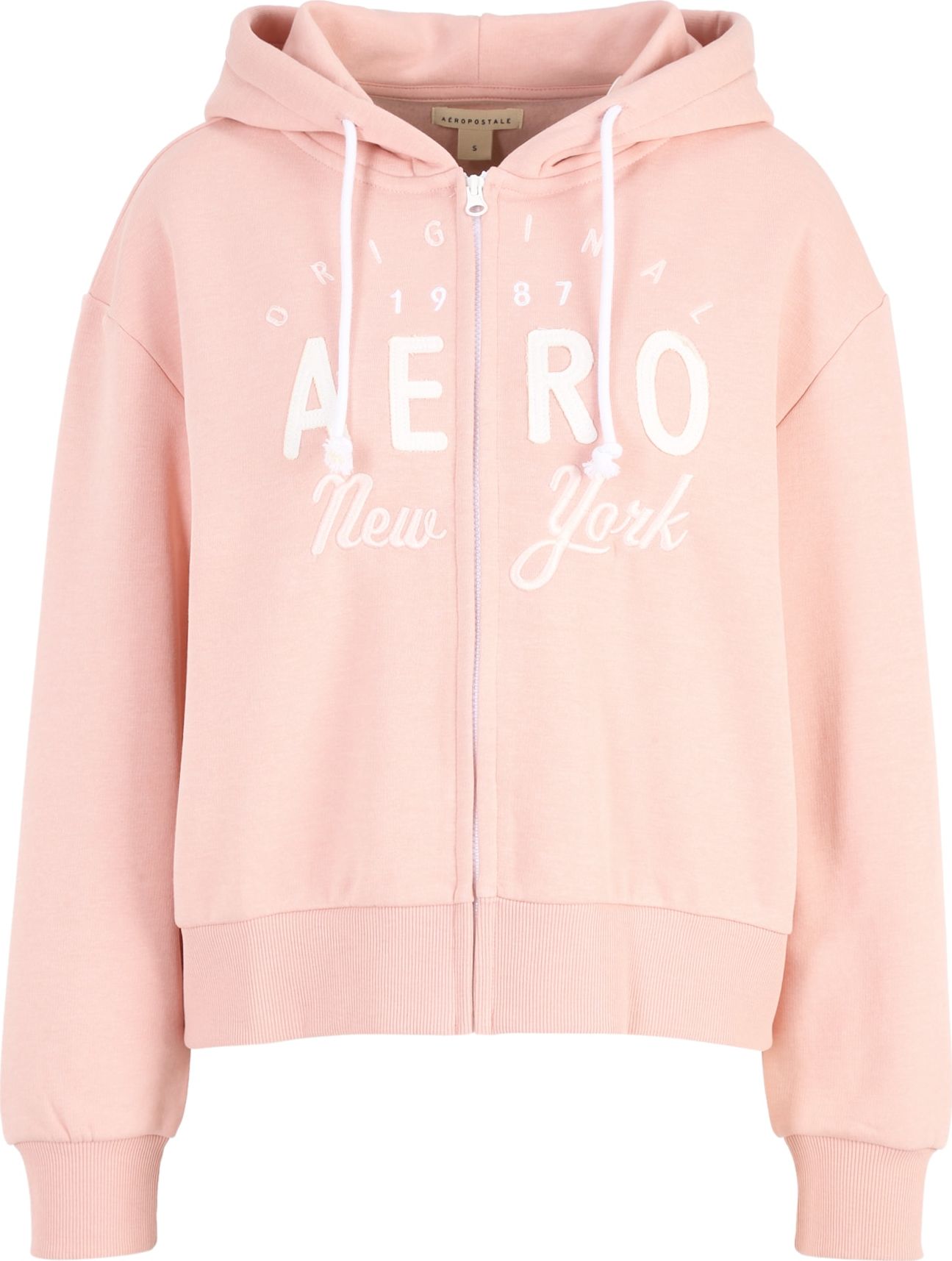 Mikina AÉROPOSTALE růžová / bílá