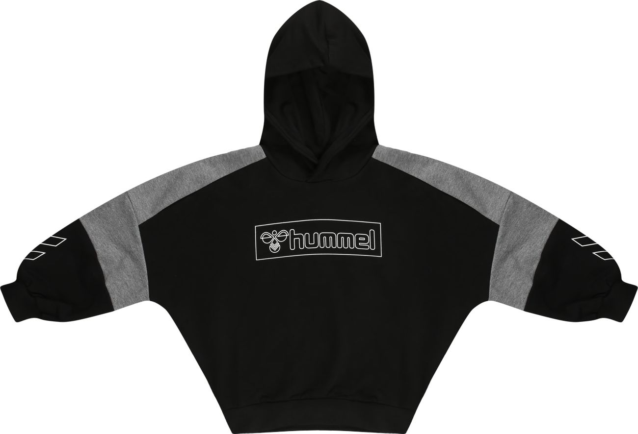 Mikina 'Boxline' Hummel šedý melír / černá / bílá