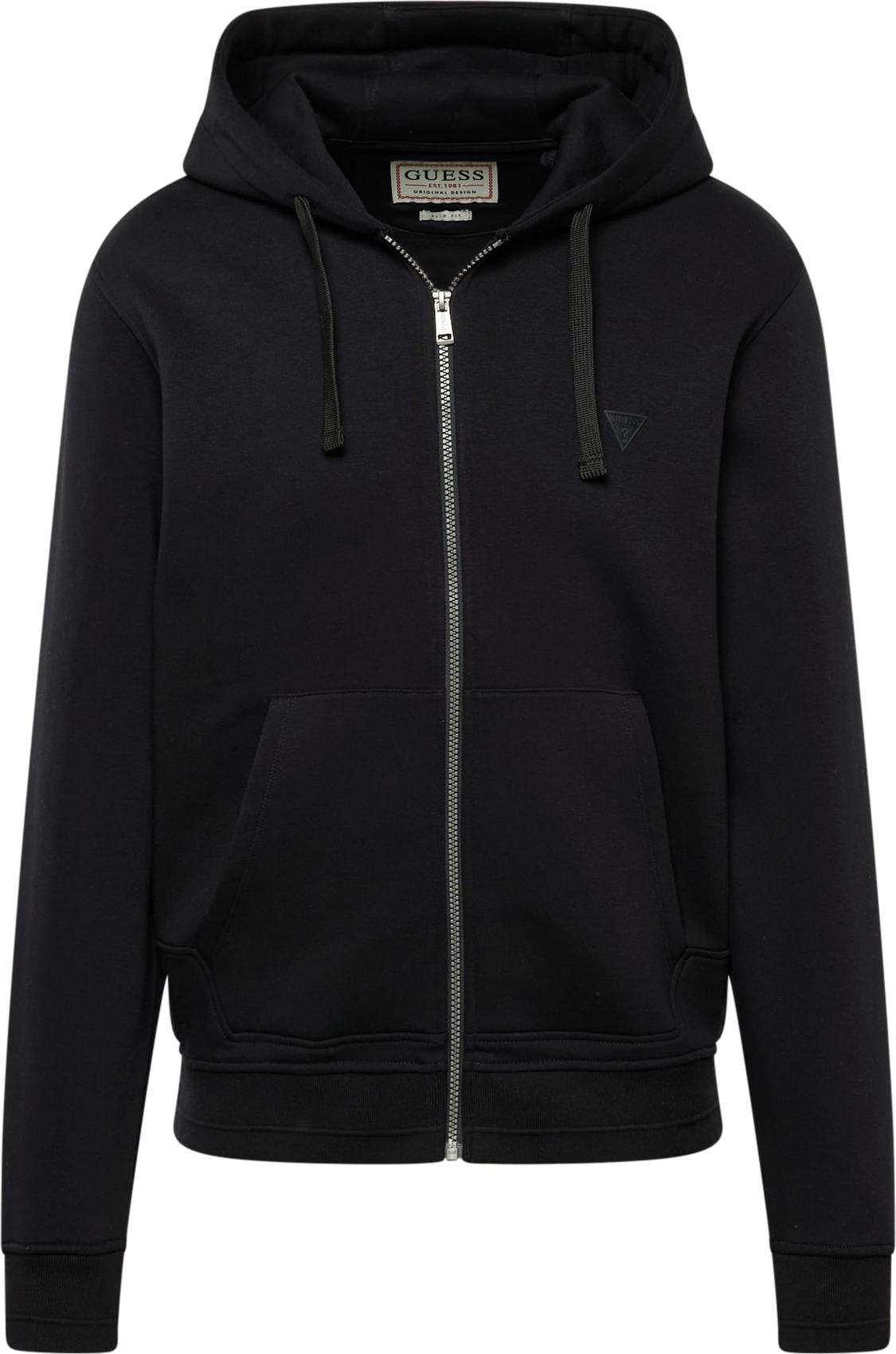 Mikina 'BROOKS' Guess chladná modrá / černá