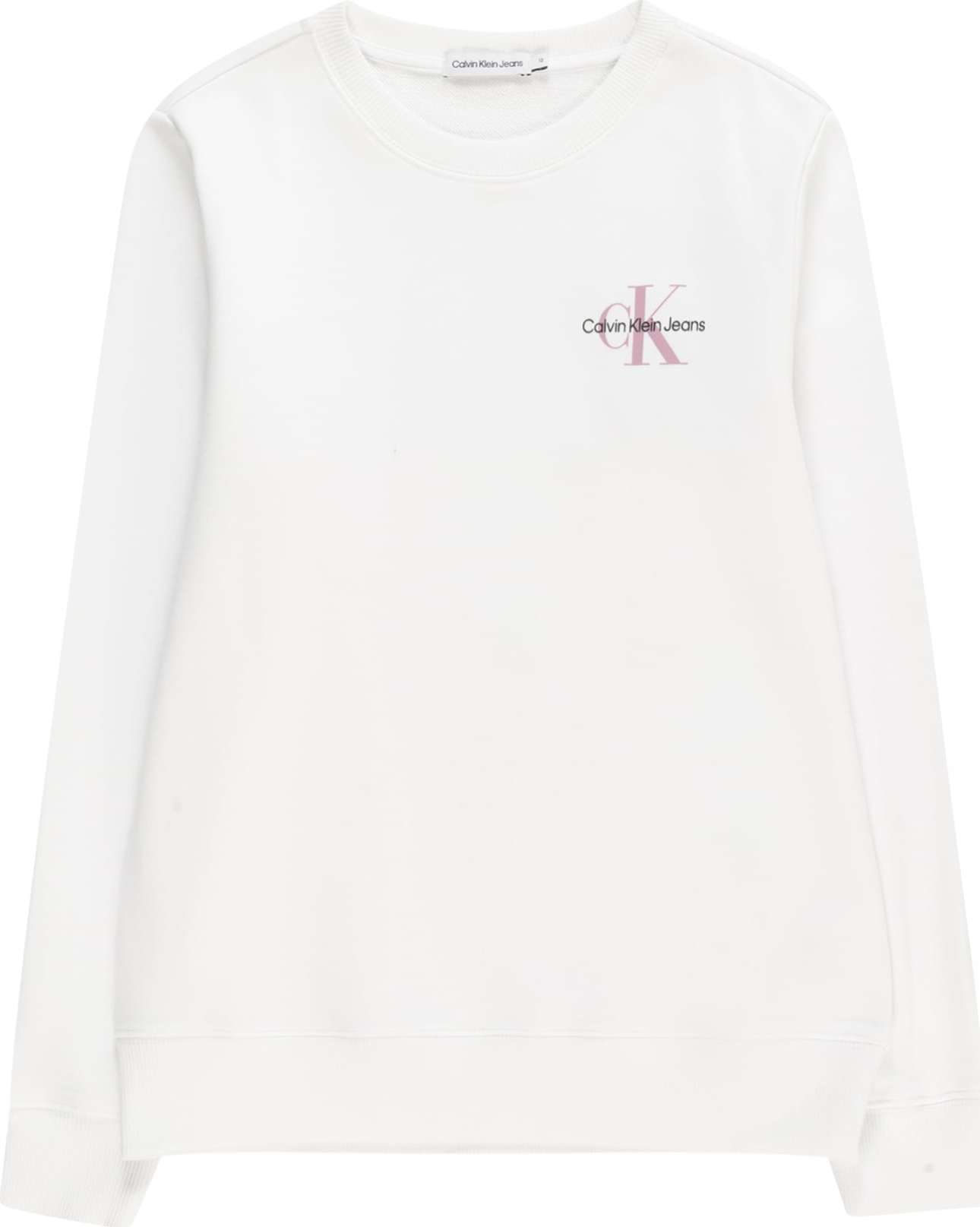 Mikina Calvin Klein Jeans černá / bílá