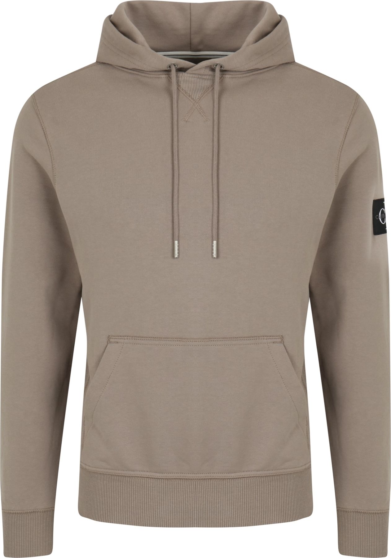 Mikina Calvin Klein Jeans tmavě béžová