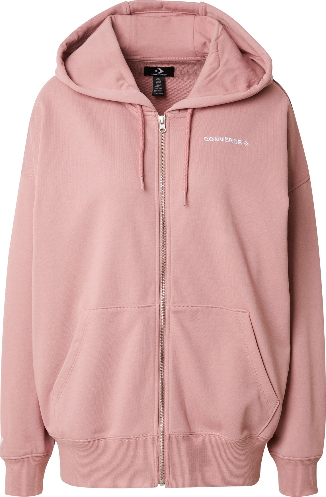 Mikina Converse starorůžová / bílá