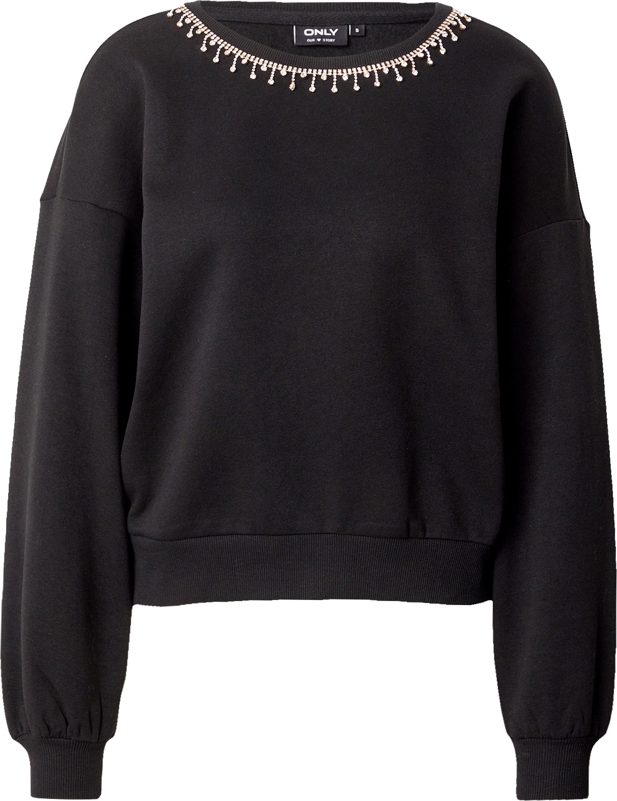 Mikina 'KARIN' Only černá / průhledná