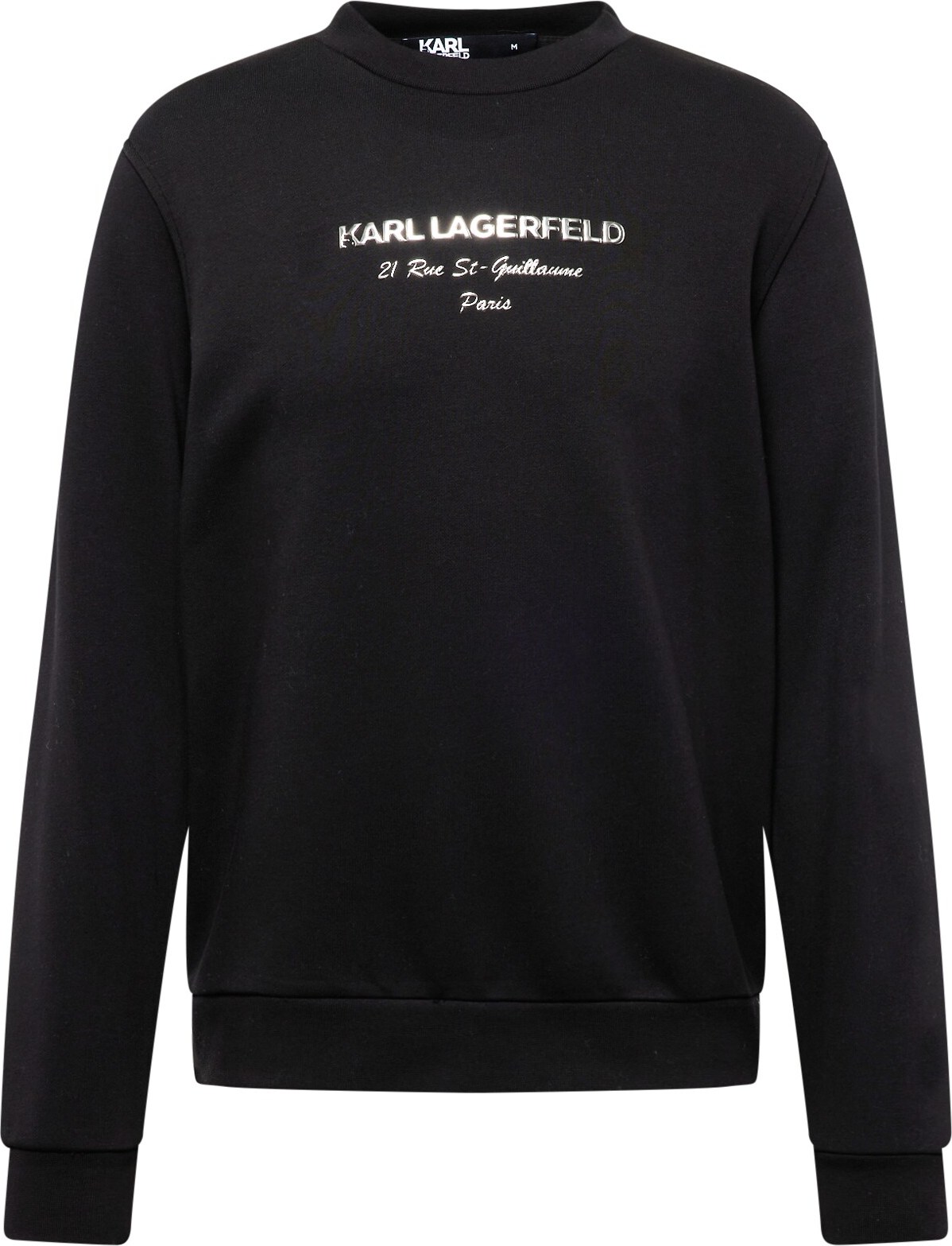 Mikina Karl Lagerfeld černá / stříbrná