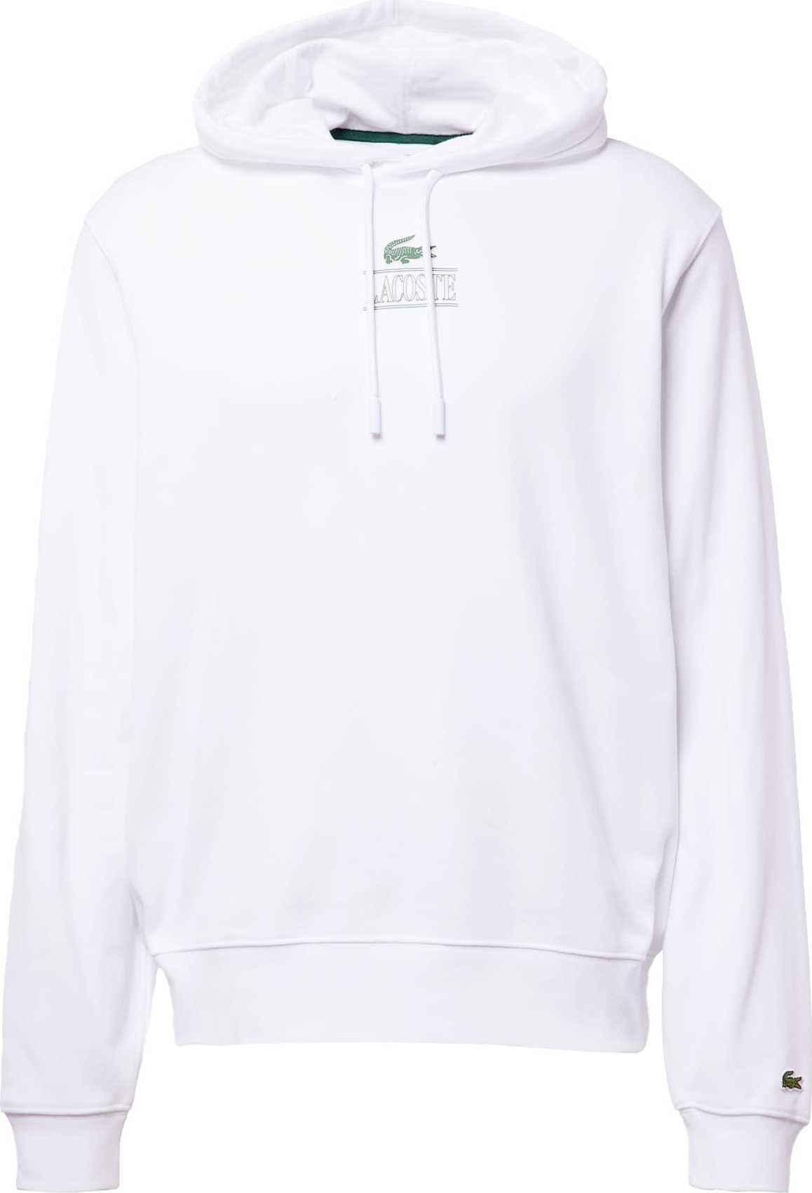 Mikina Lacoste zelená / bílá