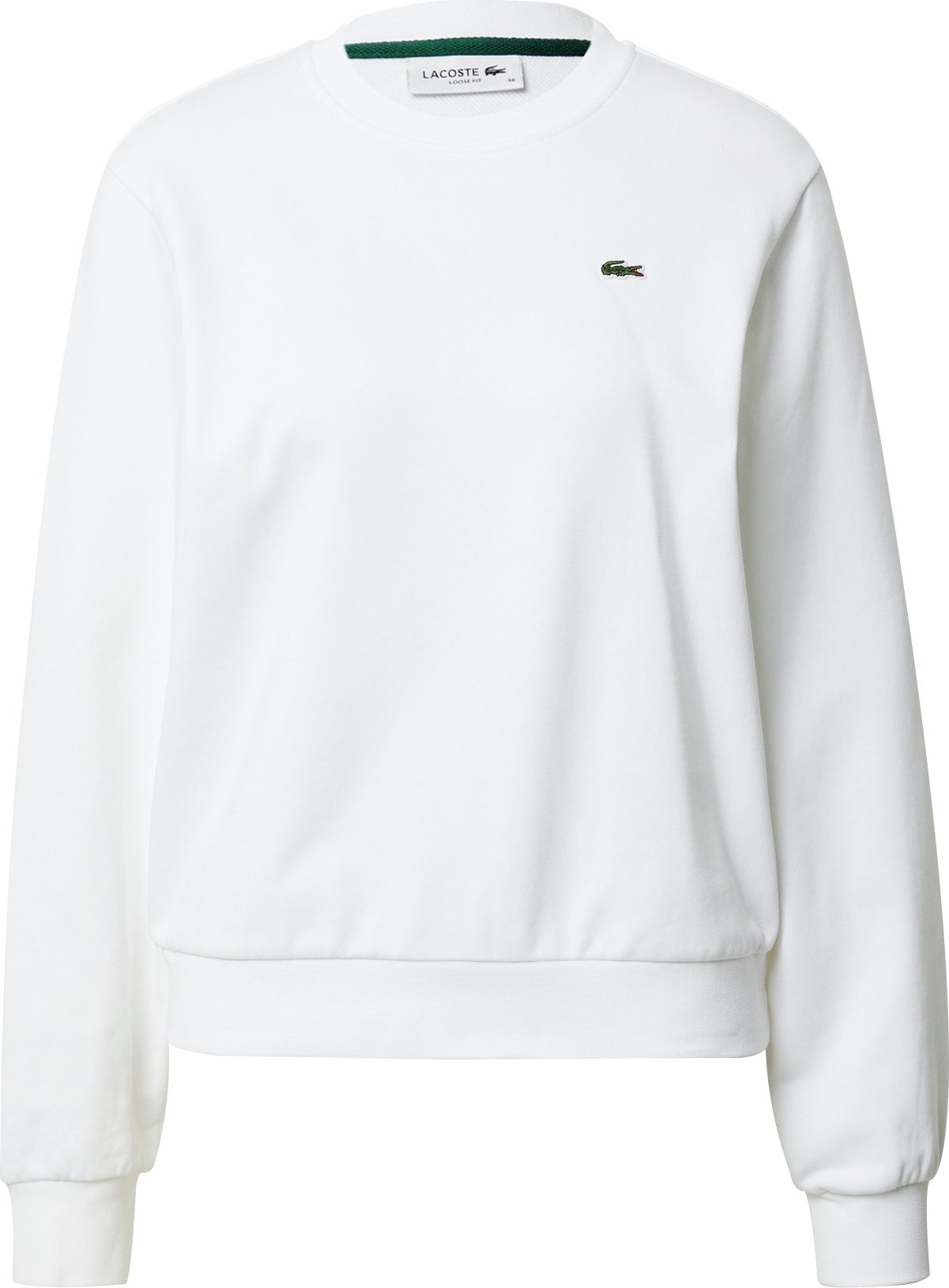 Mikina Lacoste zelená / offwhite