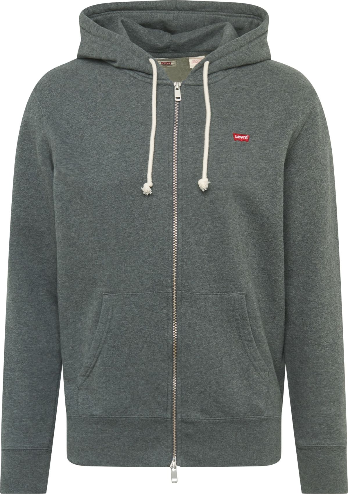 Mikina 'NEW ORIGINAL ZIP UP GREYS' Levis kouřově šedá