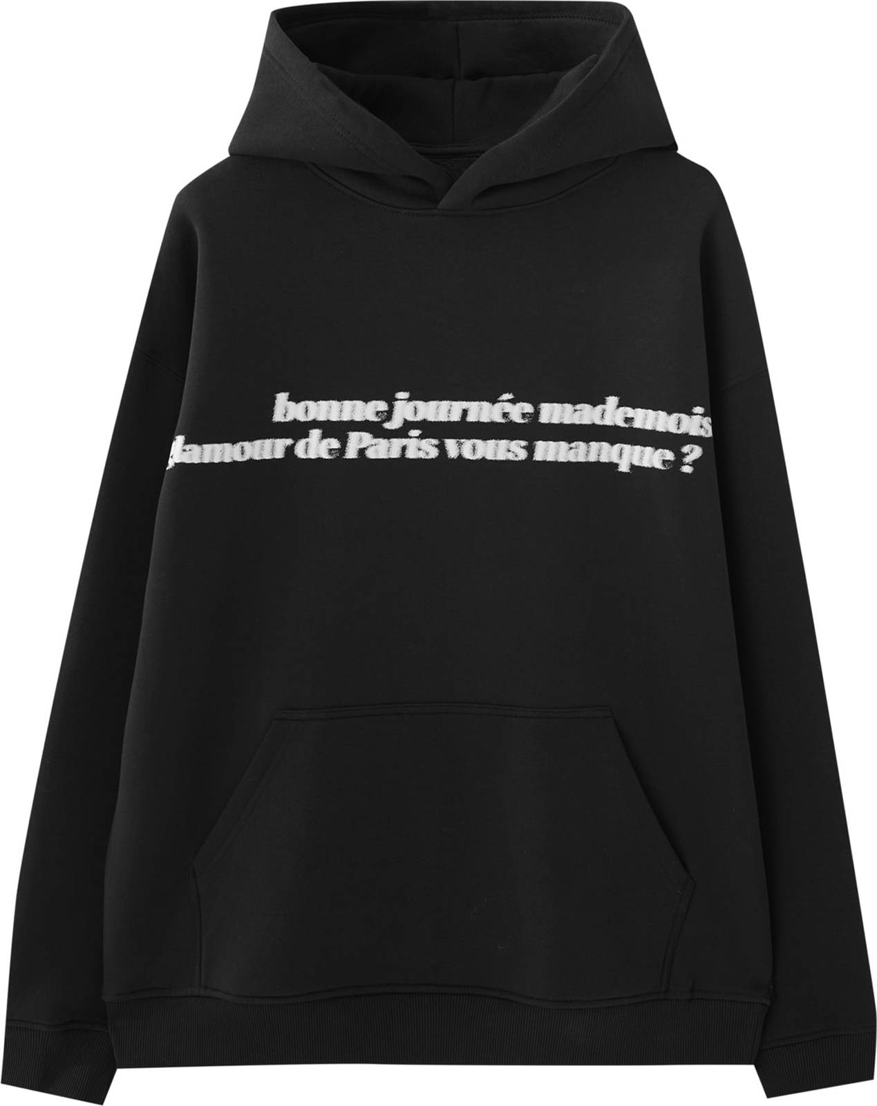 Mikina Pull&Bear černá / bílá