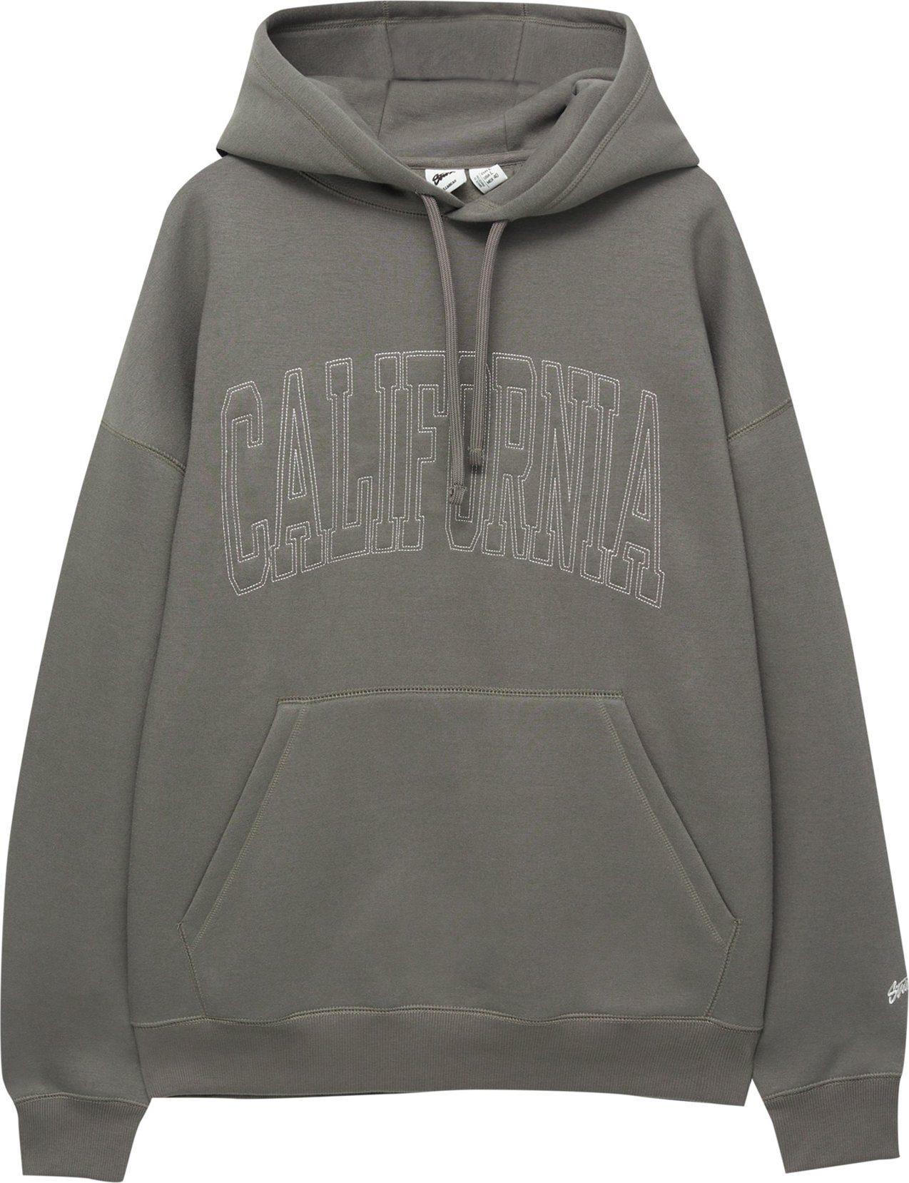 Mikina Pull&Bear umbra / bílá