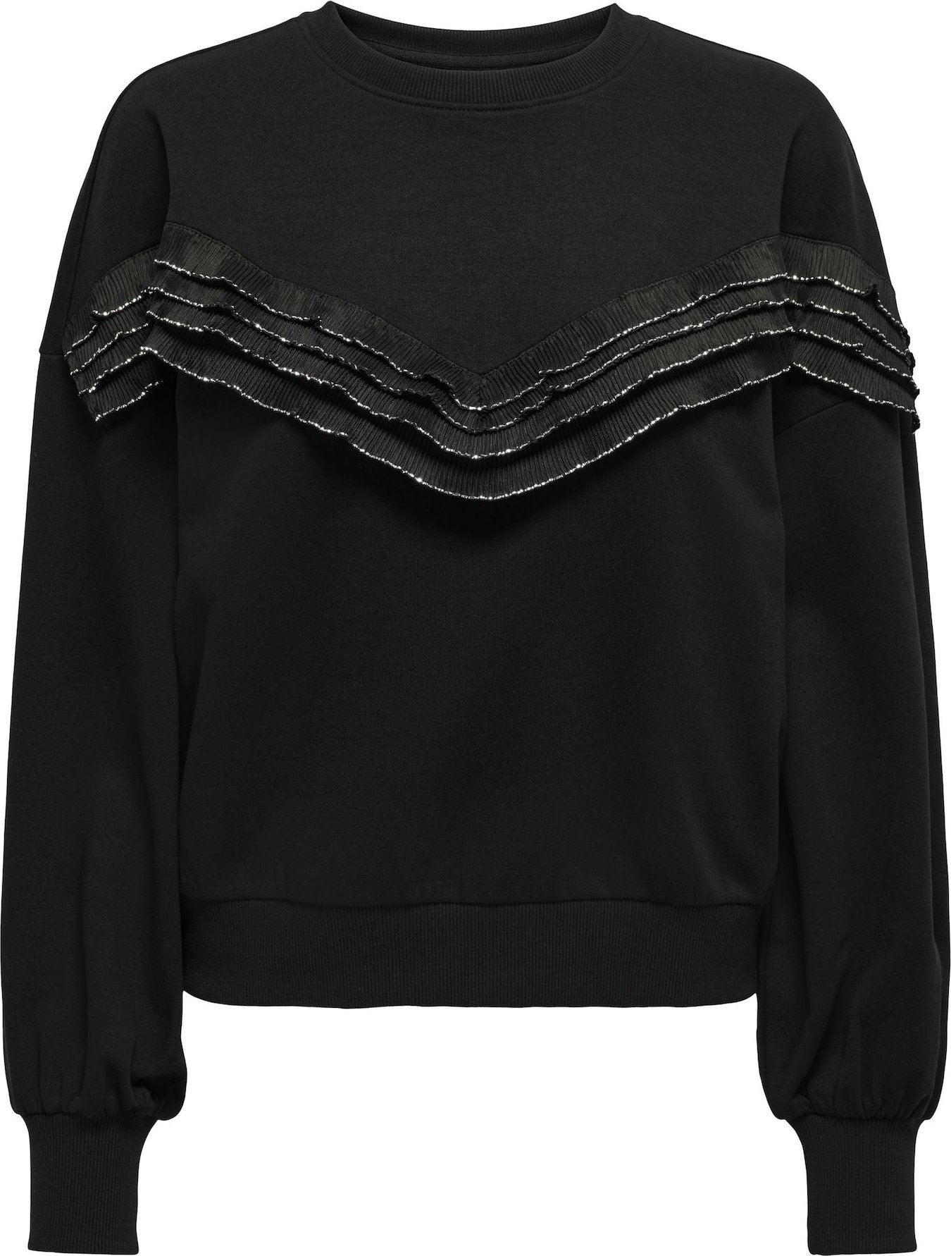 Mikina 'THEA' Only černá / stříbrná