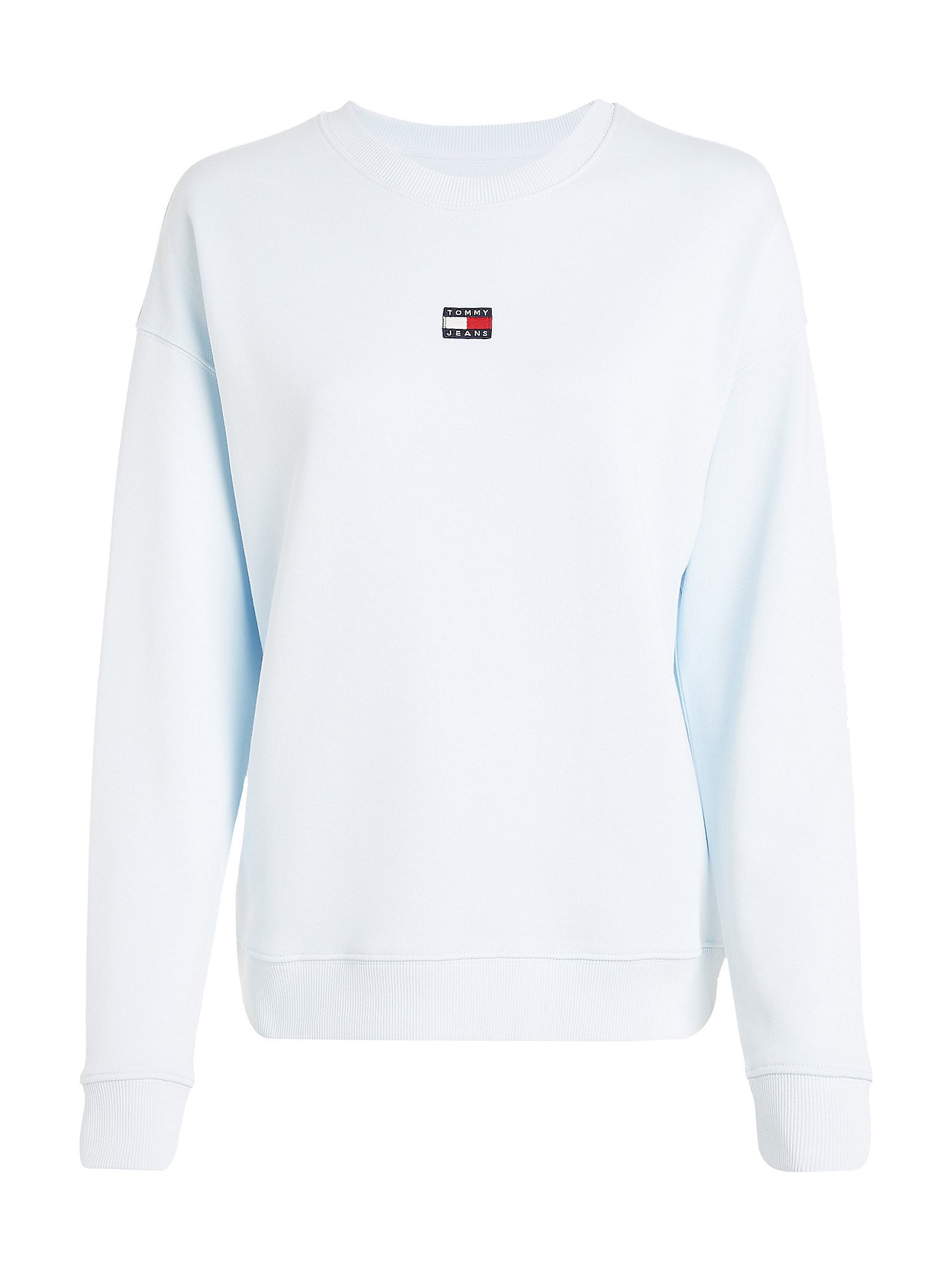 Mikina Tommy Jeans námořnická modř / světlemodrá / světle červená / bílá