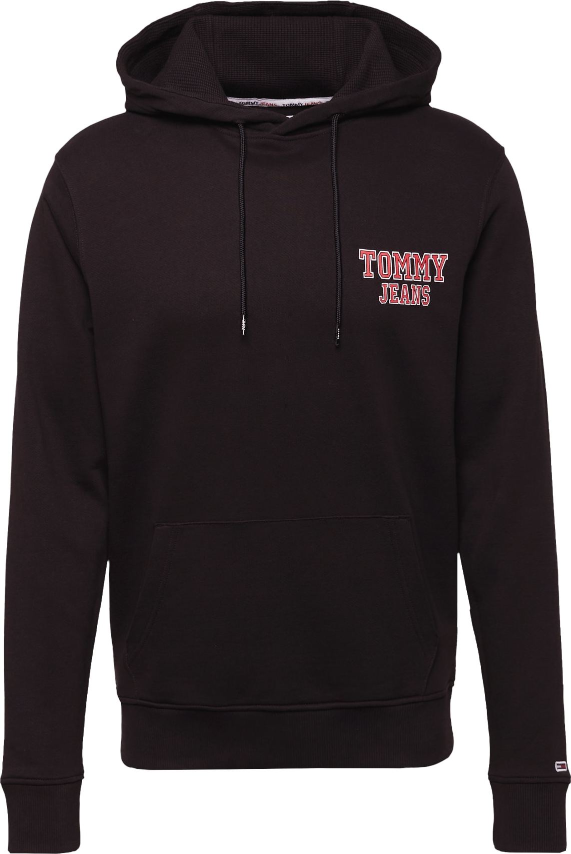 Mikina Tommy Jeans světle červená / černá / bílá