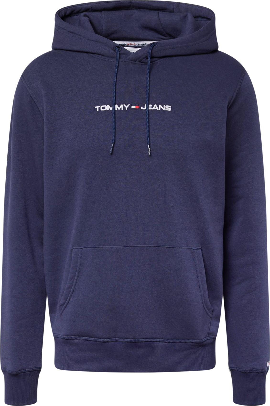 Mikina Tommy Jeans tmavě modrá / červená / bílá