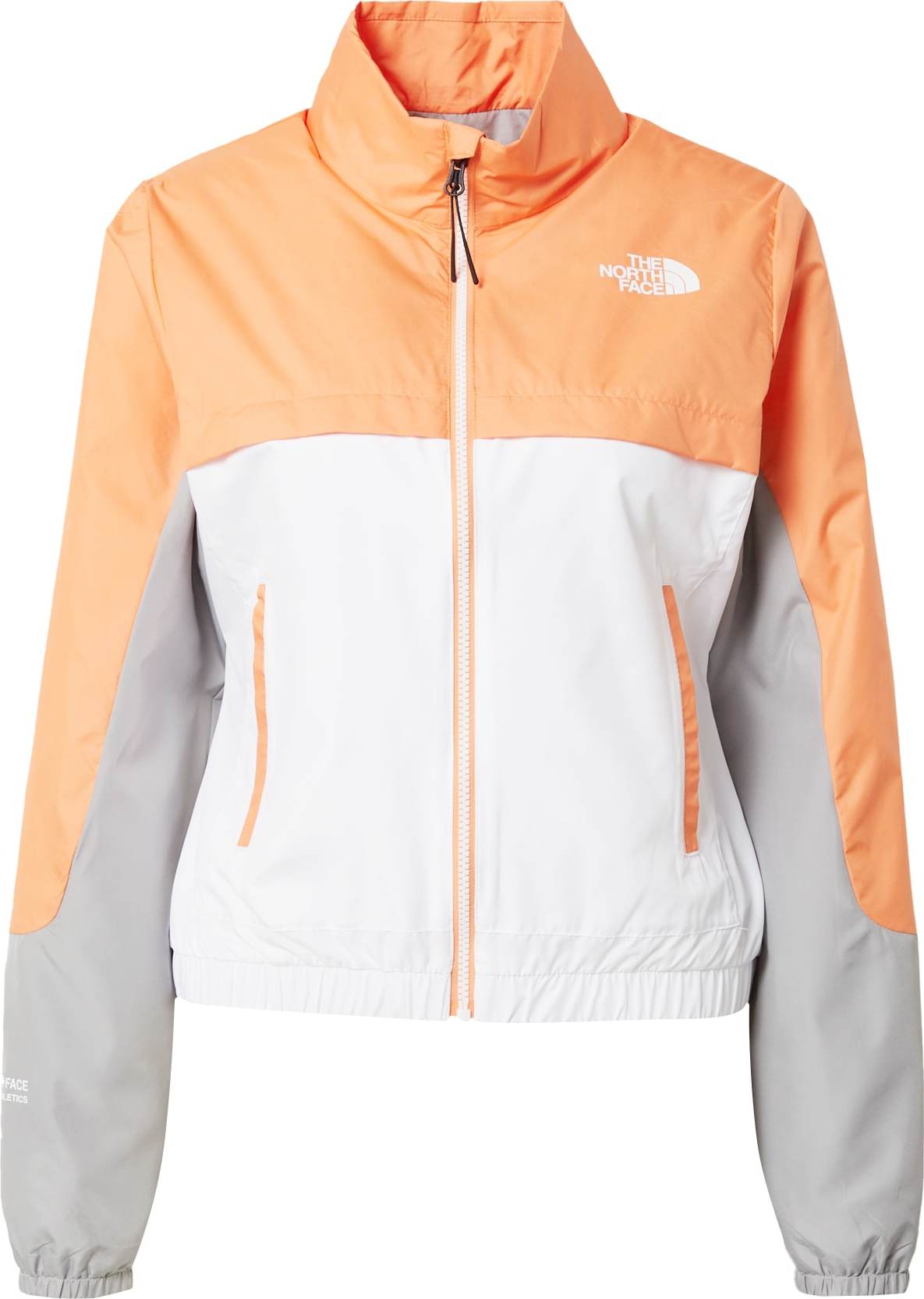 Outdoorová bunda The North Face šedá / oranžová / bílá