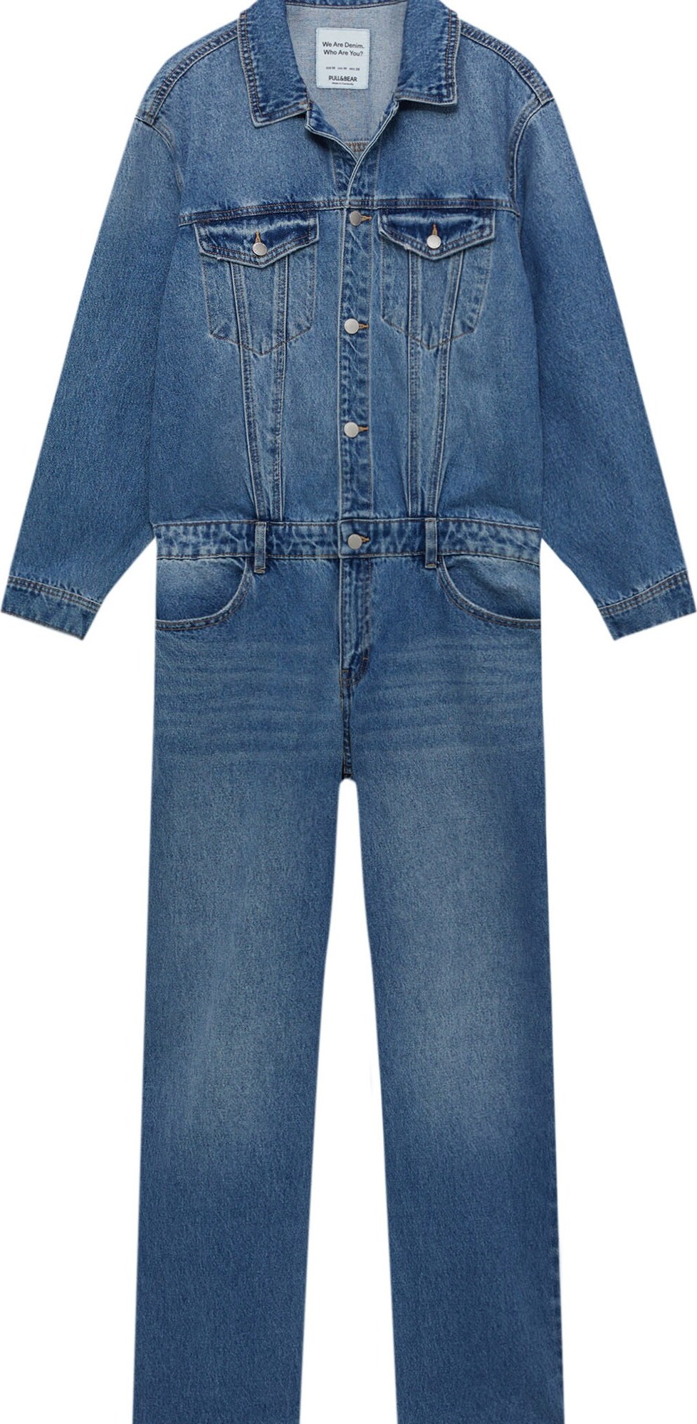 Overal Pull&Bear modrá džínovina