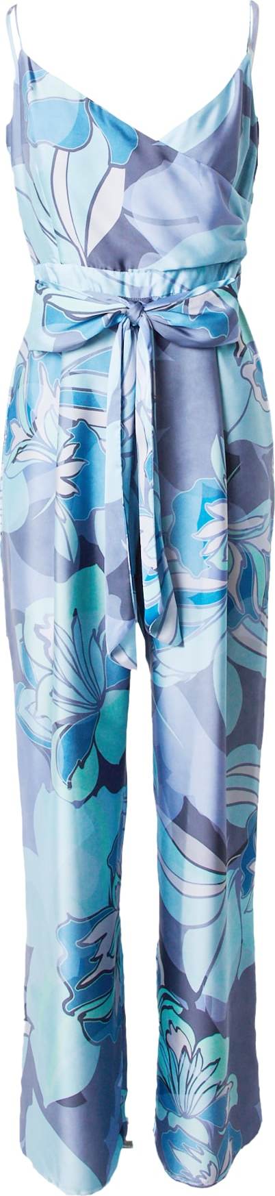 Overal SWING námořnická modř / aqua modrá / světlemodrá / bílá