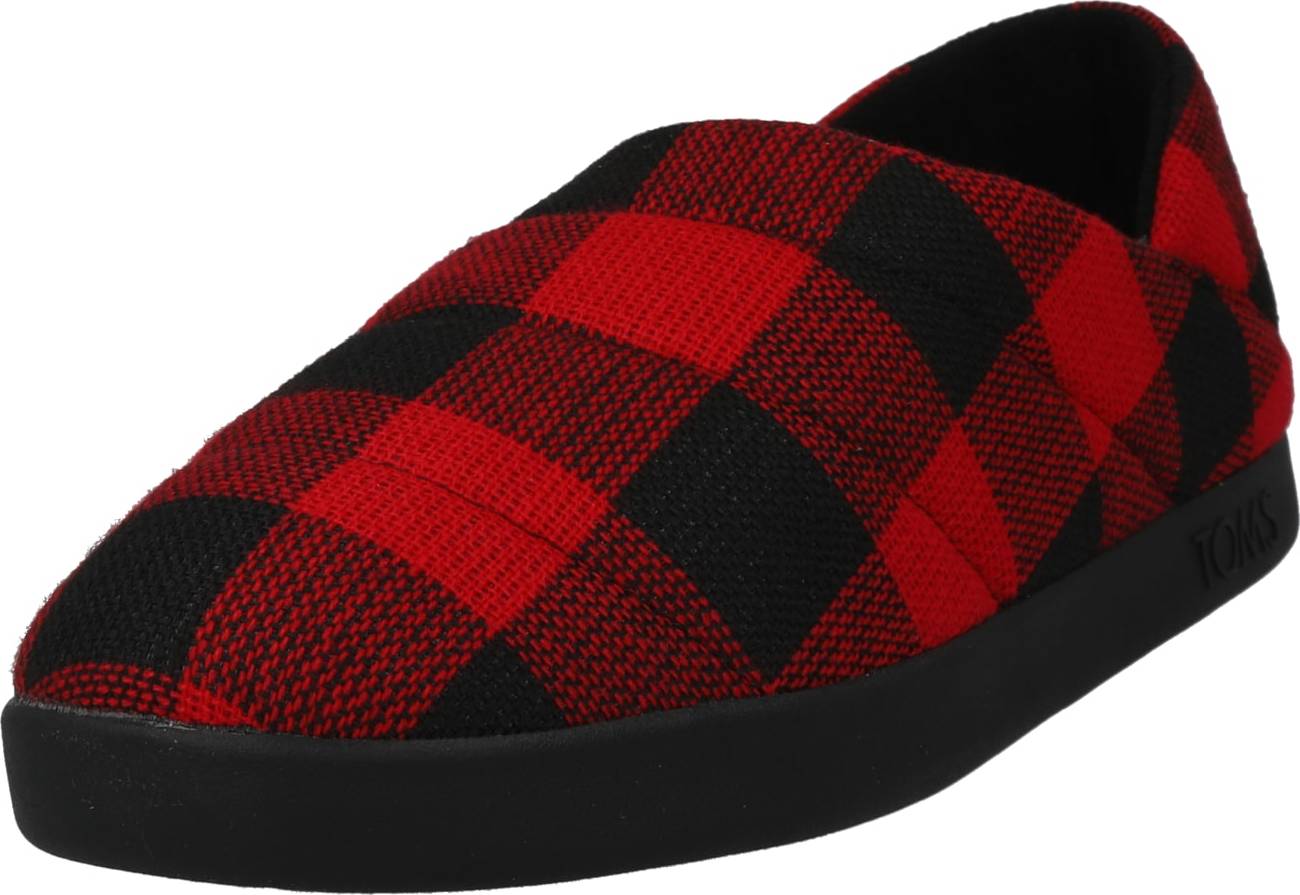 Pantofle 'EZRA' TOMS červená / černá
