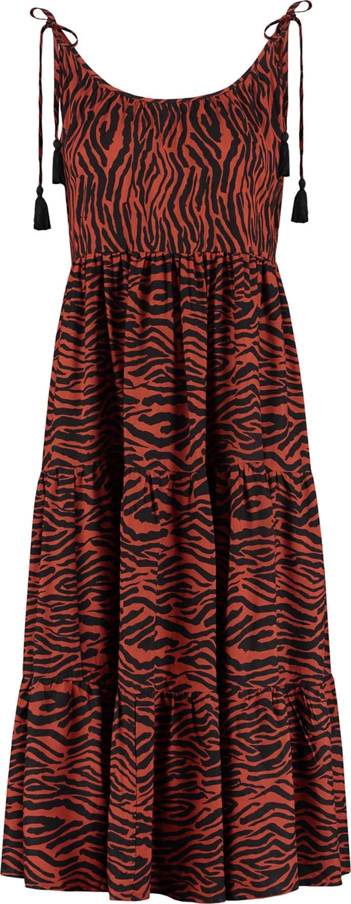 Plážové šaty Shiwi tmavě červená / černá