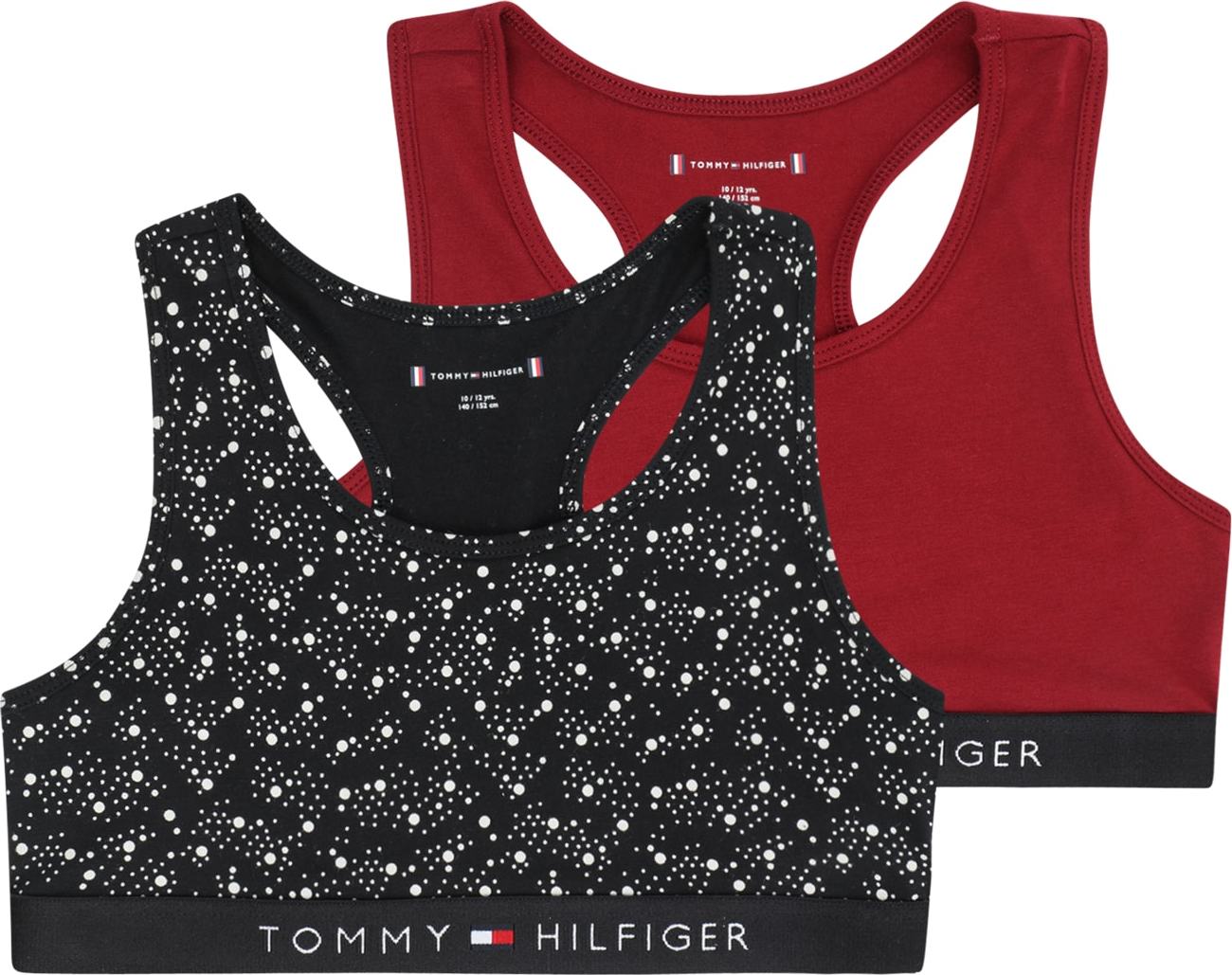 Podprsenka Tommy Hilfiger Underwear červená / černá / bílá