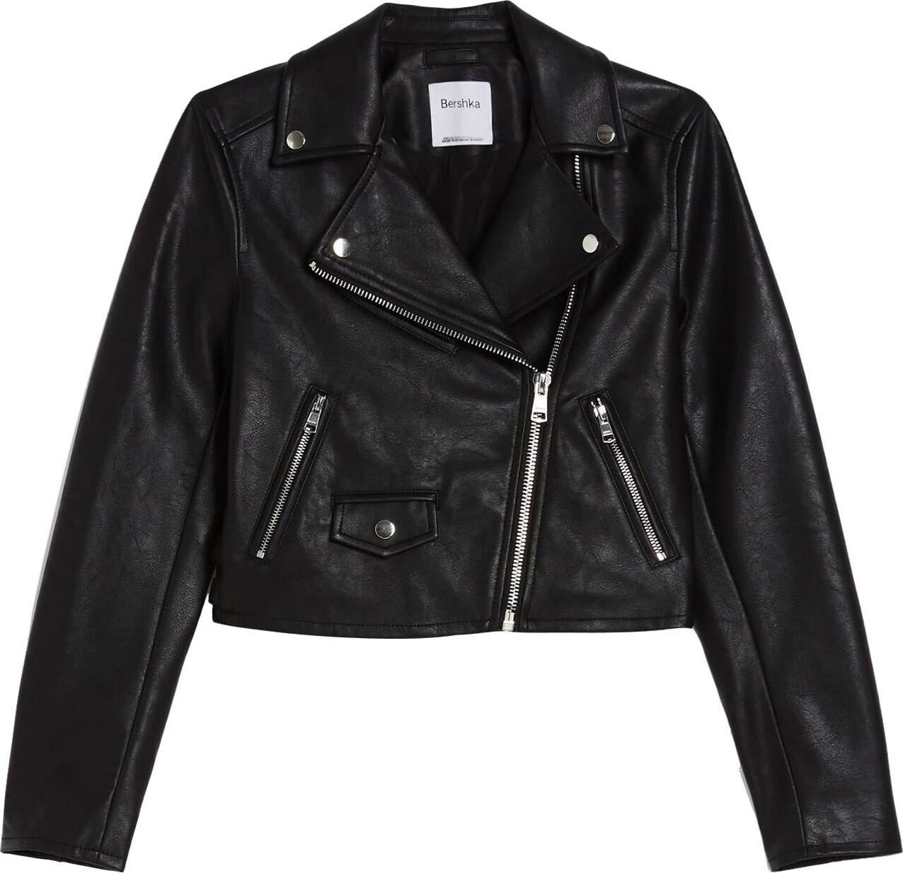 Přechodná bunda Bershka černá