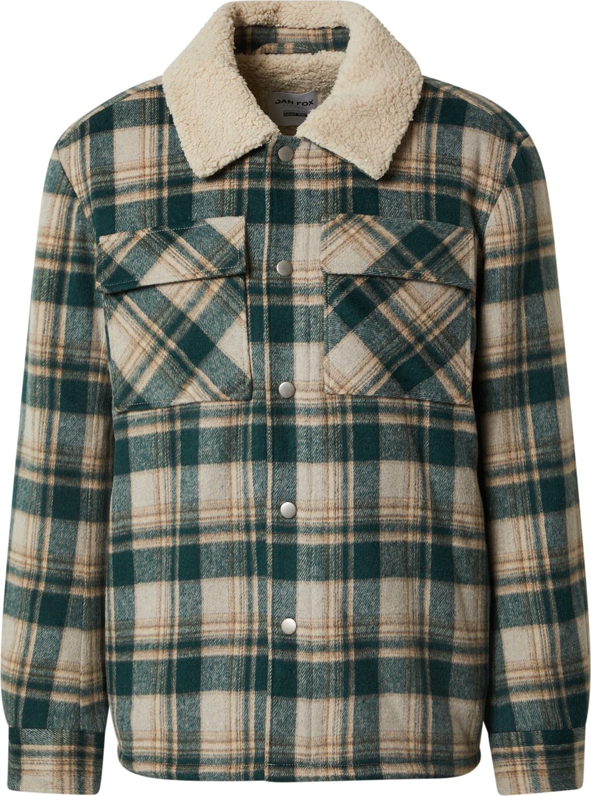 Přechodná bunda 'Brian' DAN FOX APPAREL béžová / hnědá / zelená