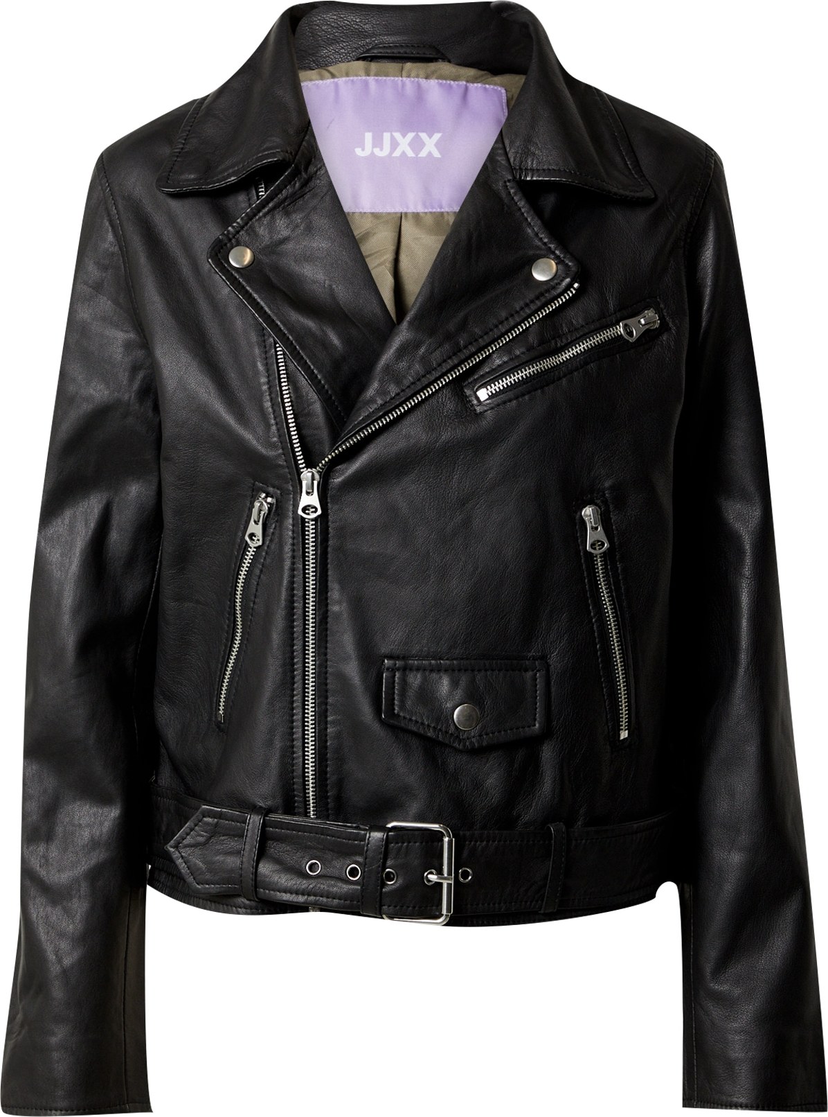 Přechodná bunda 'Calvin' JJXX černá / stříbrná