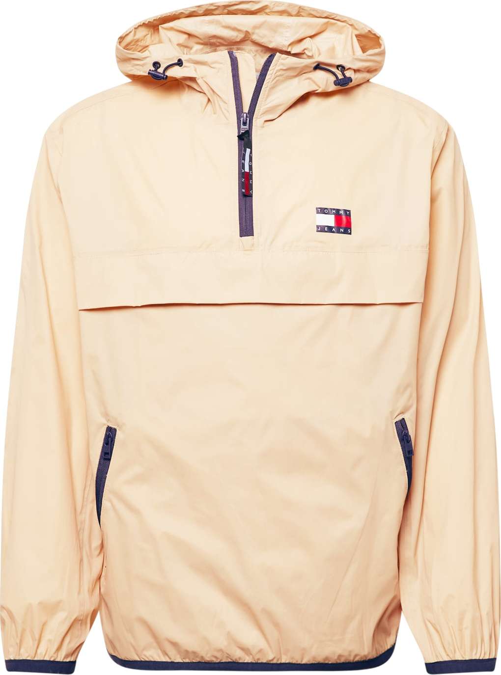 Přechodná bunda 'Chicago' Tommy Jeans béžová / námořnická modř / červená / bílá