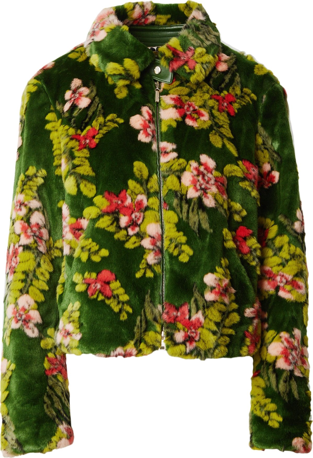 Přechodná bunda Marc Cain zelená / jablko / malinová / růže