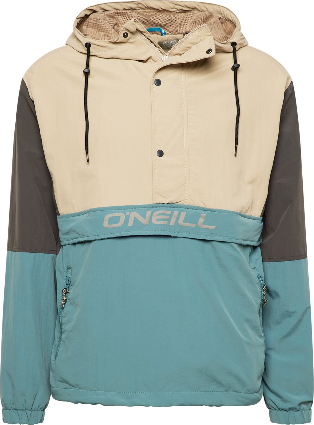 Přechodná bunda O'Neill azurová modrá / šedá / antracitová / kámen