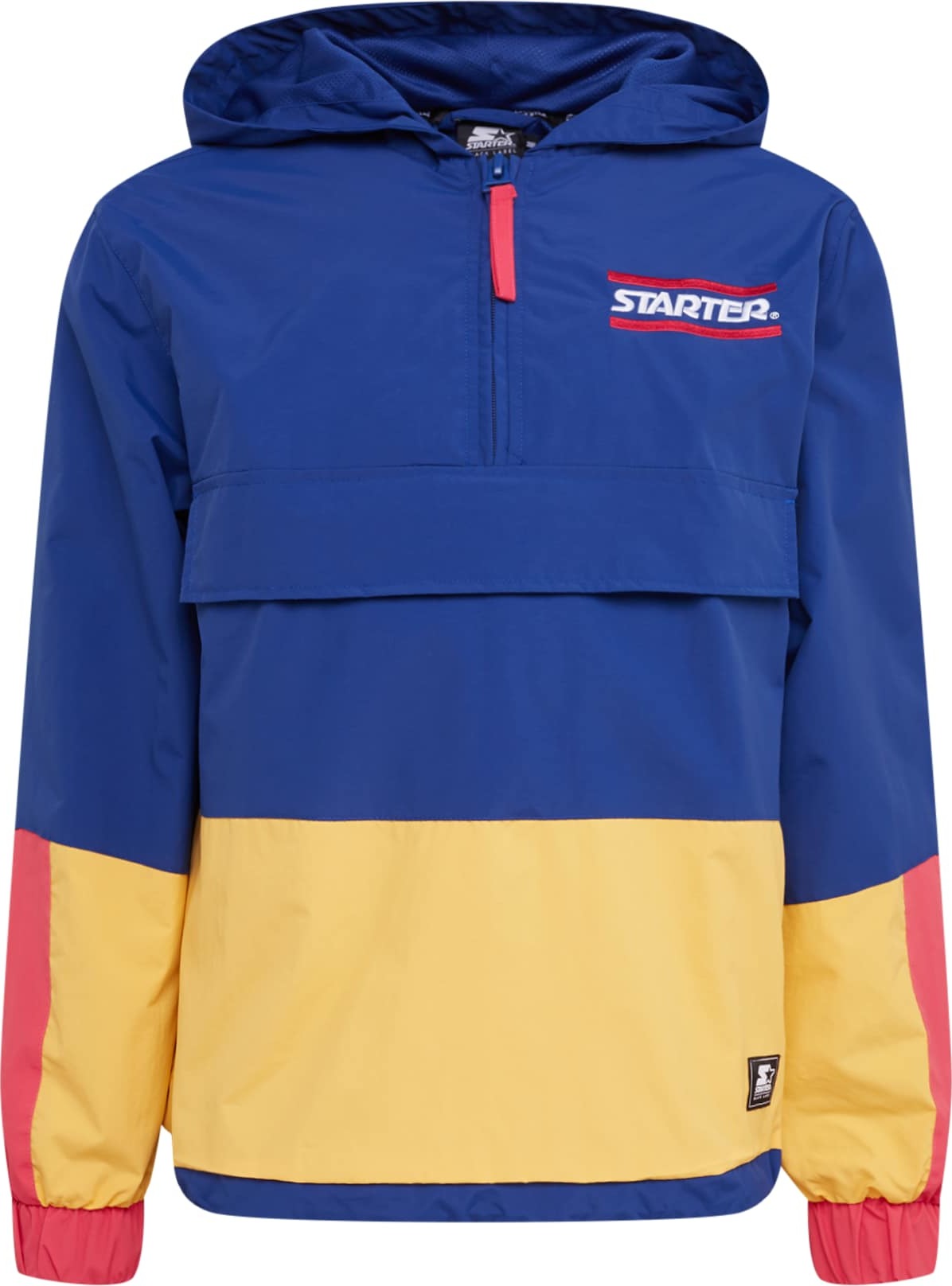 Přechodná bunda Starter Black Label královská modrá / světle žlutá / brusinková / černá / bílá