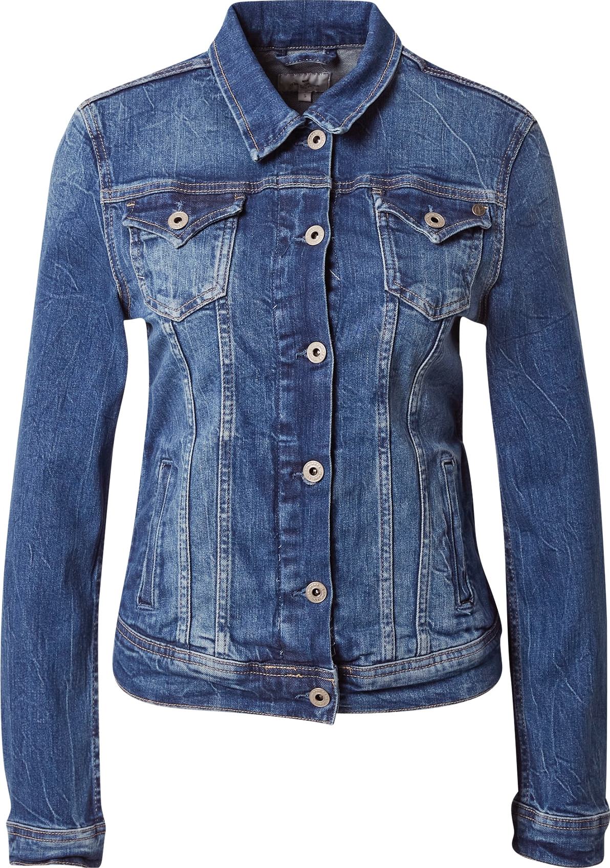Přechodná bunda 'Thrift' Pepe Jeans modrá džínovina