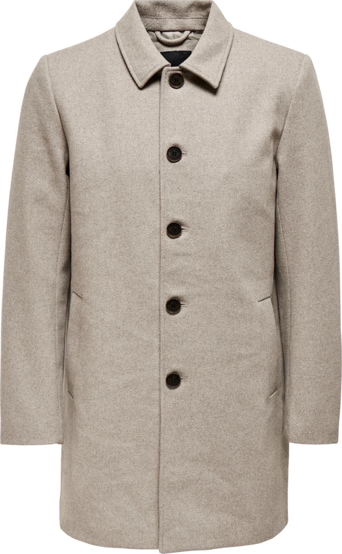 Přechodný kabát 'Terry' Only & Sons tmavě béžová