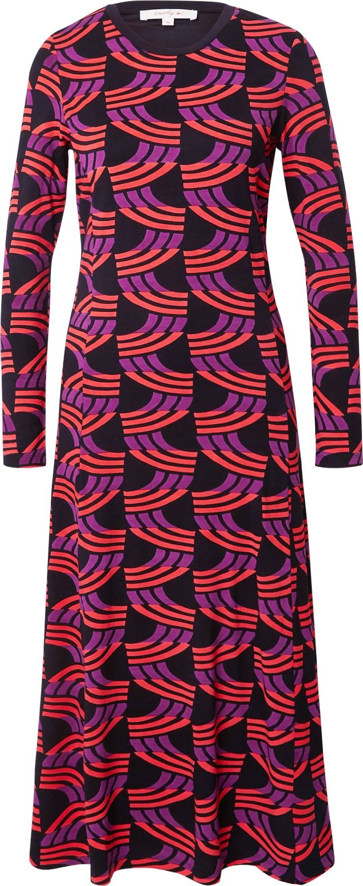 Šaty 'ALEXANDRINE' Derhy fialová / pitaya / černá