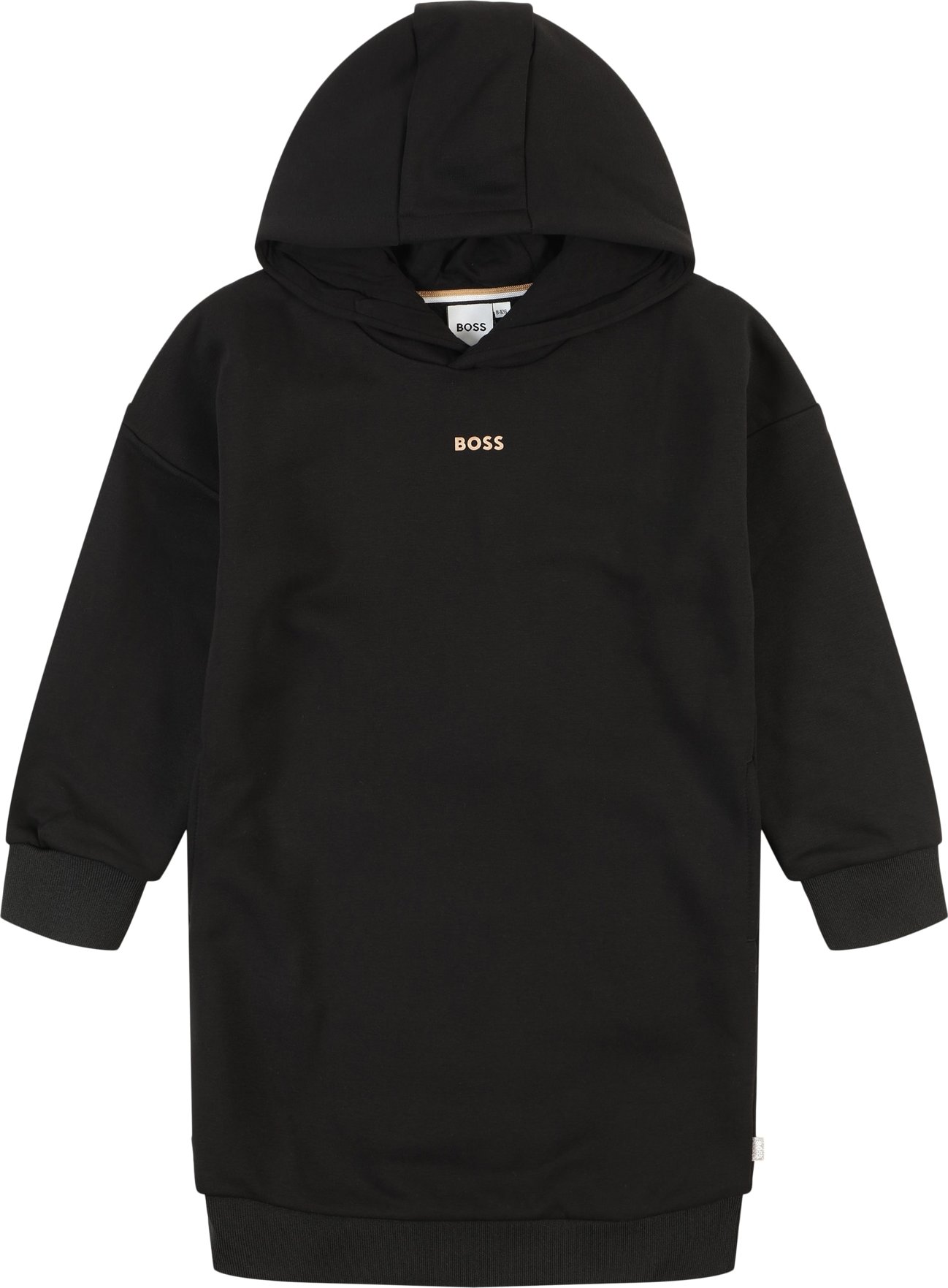 Šaty BOSS Kidswear zlatá / černá