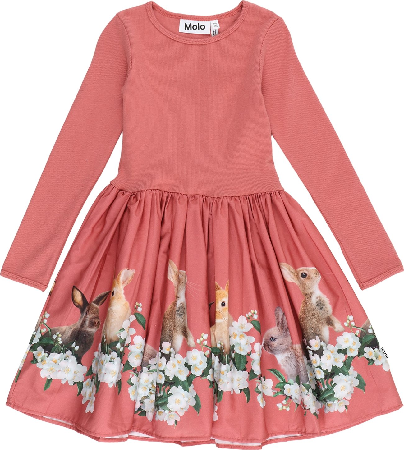 Šaty 'Casie' Molo hnědá / zelená / lososová / bílá